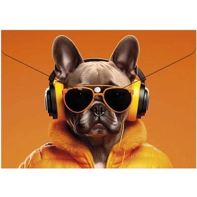 Panta Plast Калъф за документи, A5 PP, патент, 180 микрона, PANTA PLAST "Cool dog (0410-0069-60)