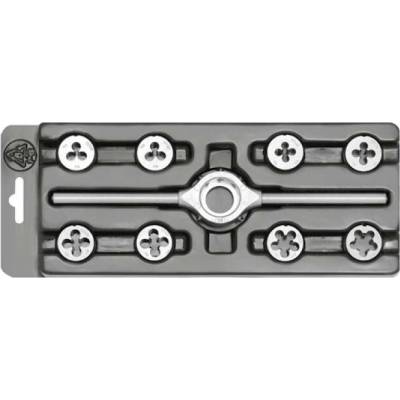 Bučovice Tools 330 129 Závitové kruhové čelisti v sadě MINI-1 (M3 - M12)