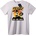 NOONEBRAND Тениска Скейтбордист: Живей, обичай, карай - 2XL, White
