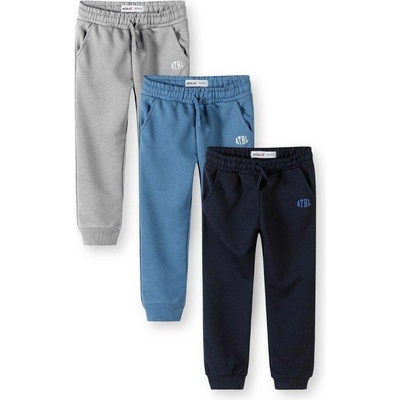 Minoti Tepláky chlapecké s elastickým pasem a stahovací šňůrkou 3pack 29FLEECE204
