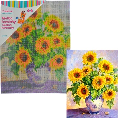 Diamantové malování - Slunečnice 30 x 40 cm