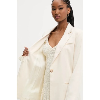 Answear Lab Сако Answear Lab в бежово с едно копче с изчистен дизайн (B10733.IKK)