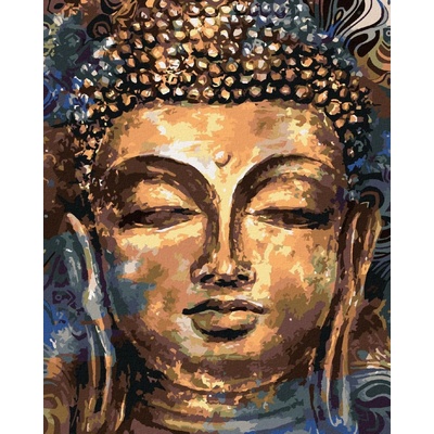 Diamondi Diamantové malování BUDDHA S ORNAMENTY 40 x 50 cm bez rámu a bez vypnutí plátna
