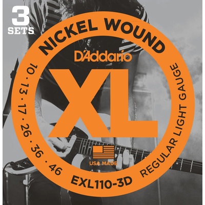 D'Addario EXL110-3D Струни за електрическа китара (EXL110-3D)