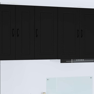vidaXL Панел за миялна машина Kalmar Черно 40 x 31 x 80 см (884675)