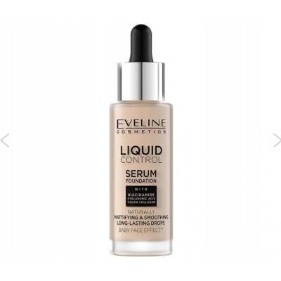 Eveline Cosmetics Liquid Control Tekutý make-up s pipetou 01 Light Beige 32 ml