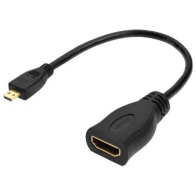 BlackBird HDMI кабел Micro-D (мъжки) към HDMI-A (женски), 23 см BH1314 (BH1314)