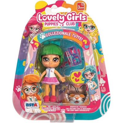 RSTA Мини кукла RS Toys Lovely Girls - Със зелена коса и аксесоари (12027F)