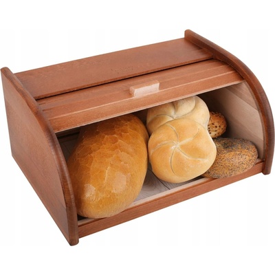 Chlebník jednodílný Creative Home hnědý dřevěný