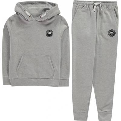 SoulCal Signature OTH and Jogger Set Juniors Grey Marl