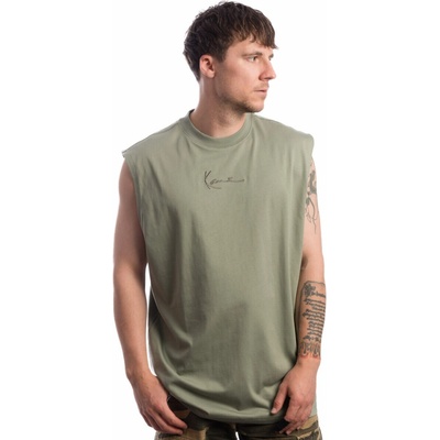 Karl Kani Triko Small Signature Essential Sleeveless Tee Green