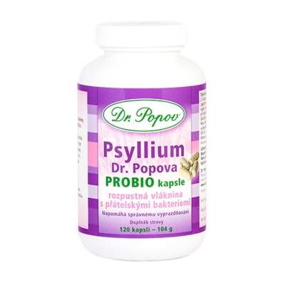 Dr. Popov Psyllium ProBio 120 kapslí