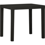 vidaXL Градинска маса, антрацит, 79x65x72 см, пластмаса (315845)