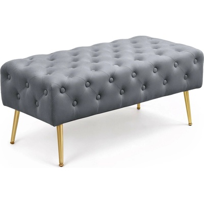 Ak furniture Taburet Monaco grafitový