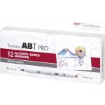 Tombow Маркер Tombow алкохол ABT PRO Dual Brush 12P-2 Пастел (12) (ABTP-12P-2)