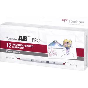 Tombow Маркер Tombow алкохол ABT PRO Dual Brush 12P-2 Пастел (12) (ABTP-12P-2)
