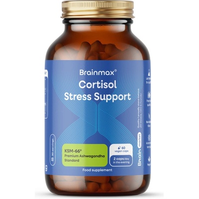 BrainMax Cortisol Stress Support 60 rostlinných kapslí