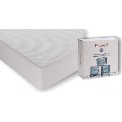 BelnoU Hyperprodyšné termoregulační prostěradlo Cool bílé 180x200