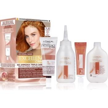 L'Oréal Excellence Universal Nudes перманентната боя за коса цвят 7UR Universal Copper