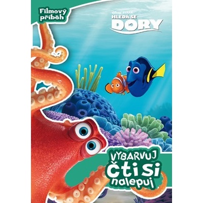 Hledá se Dory Vybarvuj, čti si a nalepuj