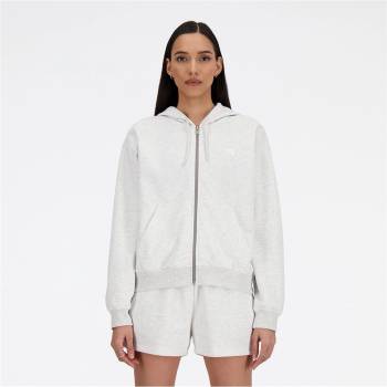 New Balance Суичър New Balance Women's French Terry Full-Zip Hoodie - Grey Marl