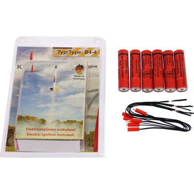 Klima raketový motor B4-4 EL 6ks