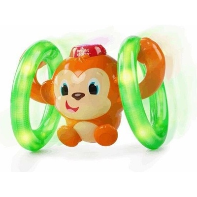 Bright Starts hudobná svietiaca opička Roll & Glow