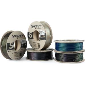 Spectrum 80752 3D нишка, Premium PLA Essentials, 1, 75mm, 5x250g, Лилав, Зелен, Черен, Син (Mix Wizard Indigo, Wizard green, Wizard charcoal, Caribbean Blue) (80752)