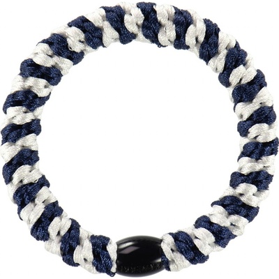 KKNEKKI Gumička do vlasů Kknekki White / Navy Stripe, modrá barva, textil – Zboží Mobilmania