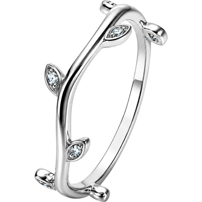 Zlaton Prsten bílé zlato s diamanty N03082603542