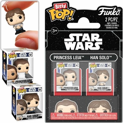 Funko Bitty Pop! 2 Pack Star Wars Princess Leia / Han Solo