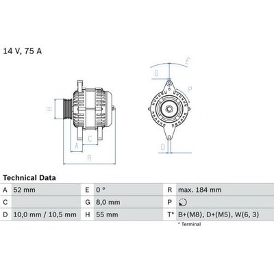 generátor BOSCH 0 986 042 031