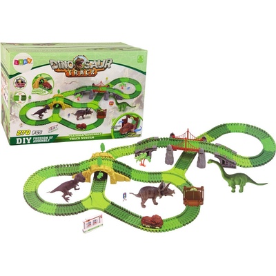 LEANTOYS Dinosaurská dráha 270 ks