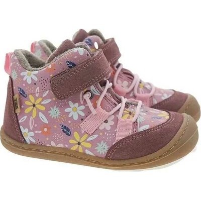 Koel Barefoot zimní boty Beau wool old pink prints