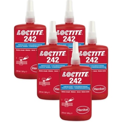 Loctite 242 strednepevnostné 250 ml 5 ks