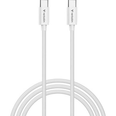 Verbatim 32409 USB USB C samec - USB C samec 100W 3m bílý