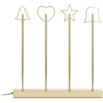 Markslöjd 705254 Vianočný svietnik GINGER 4xE5 0,8W 230 12V mosadz ML0770