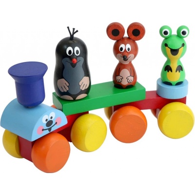 Teddies vlak Krtek 15cm v krabičce TD47825
