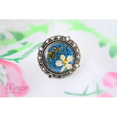 Meganflo Пръстен антик "Бяла върбинка