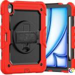 Apple iPad Air 11 2024 Silicone Hybrid PC Tablet Case /Shoulder Strap Удароустойчив Калъф и Протектор