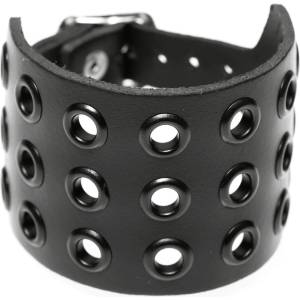 Black & metal гривна Пръстен - Черен - bwz-698
