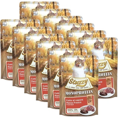 Stuzzy Cat Monoprotein GF говеждо 12 x 85 г