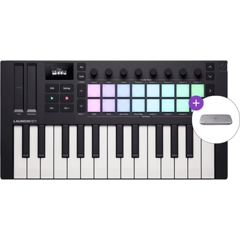 Novation Launchkey Mini 25 MK4 SET Black Миди клавиатура (LAUNCHKEY-MINI-25-MK4-SET)