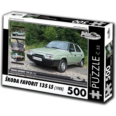 Retro-Auta č. 52 Škoda Favorit 135 LS 1988 500 dílků