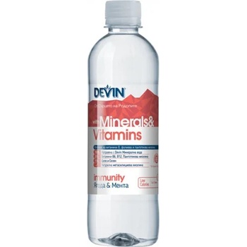 Image 1 of Девин Негазирана безалкохолна напитка ягода и мента Девин 425мл