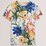 Ted Baker Тениска с щампа Ted Baker Ted Baker All Over Print Tee - White