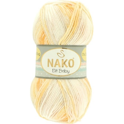 Nako Elit Baby Mini Batik 32462 žlto biela
