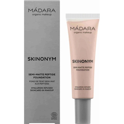 Mádara Skinonym Semi-Matte Peptide dlhotrvajúci make-up s peptidmi Rose Ivory 30 30 ml