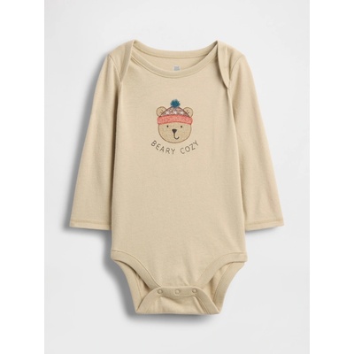 GAP Baby body s potiskem Béžová