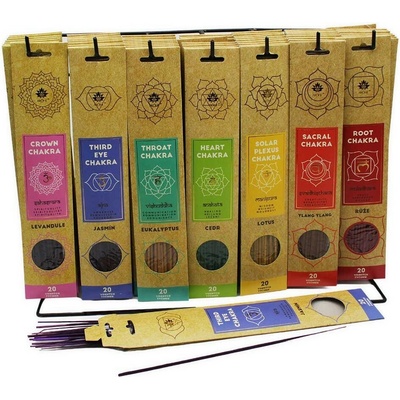 ARÔME Balanced Chakra Vonné tyčinky 7 čakier mix vôní 7 x 20 ks